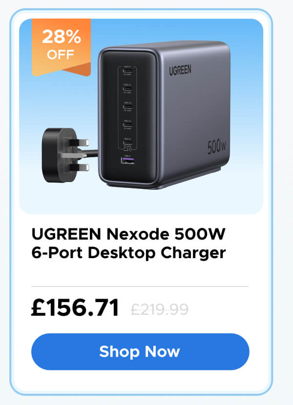UGREEN Nexode 500W 6-Port Desktop Charger