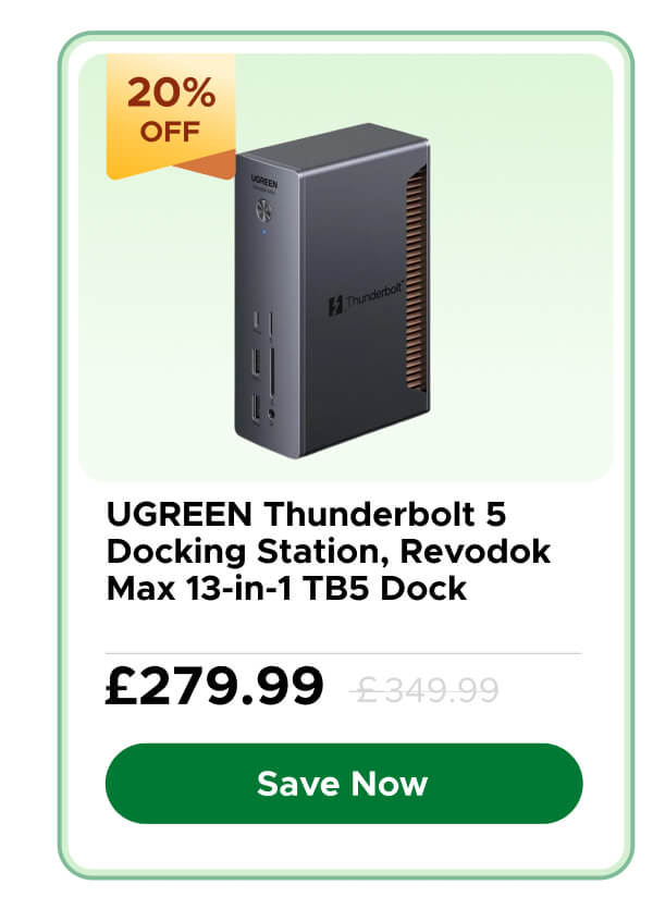  UGREEN Thunderbolt 5 Docking Station, Revodok Max 13-in-1 TB5 Dock