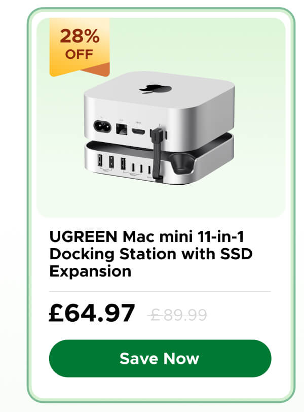 UGREEN Mac mini 11-in-1 Docking Station with SSD Expansion