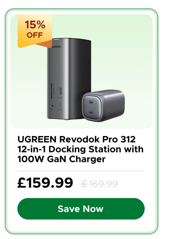  UGREEN Revodok Pro 312 12-IN-1 Docking Station with 100W GaN Charger