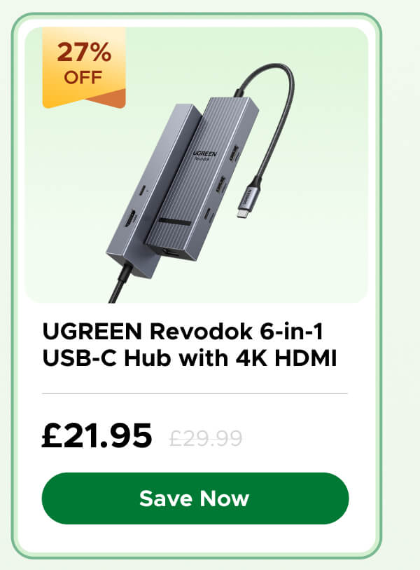 UGREEN Revodok 6-in-1 USB-C Hub with 4K HDMI