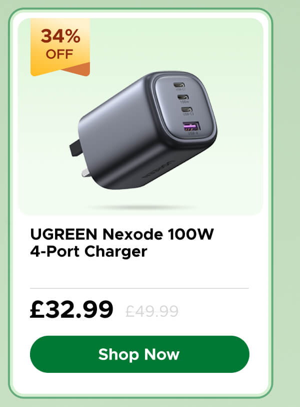 UGREEN Nexode 100W 4-Port Charger