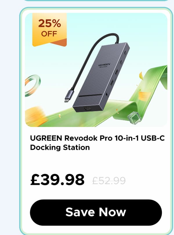 UGREEN Revodok Pro 14-in-1 USB-C Docking Station (Triple 4K, PD 100W, 10Gbps)