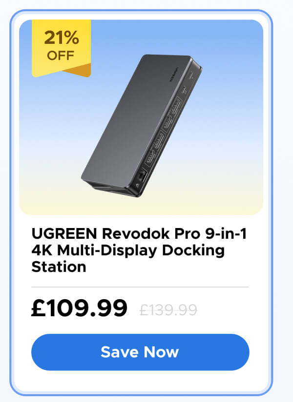  UGREEN Revodok Pro 9-in-1 4K Multi-Display Docking Station