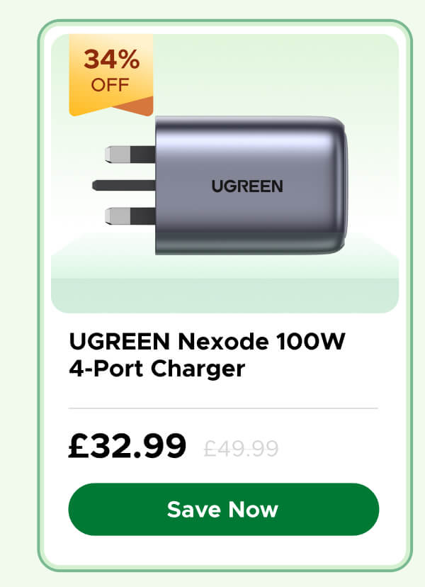 UGREEN Nexode 100W 4-Port Charger