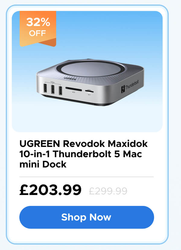 UGREEN Revodok Maxidok 10-in-1 Thunderbolt 5 Mac mini Dock