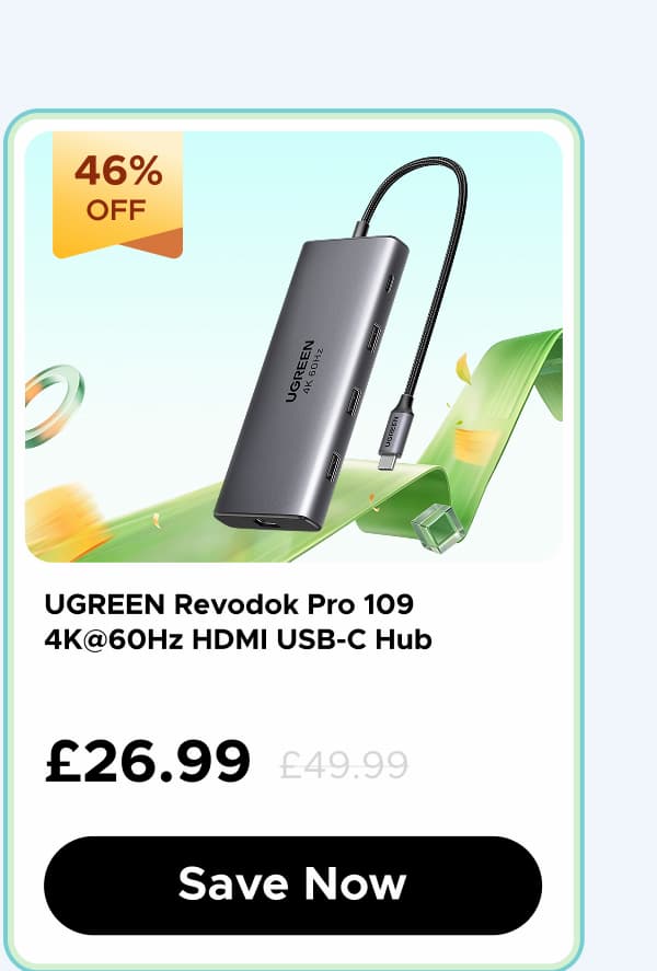  UGREEN Revodok Pro 109 4K@60Hz HDMI USB-C Hub