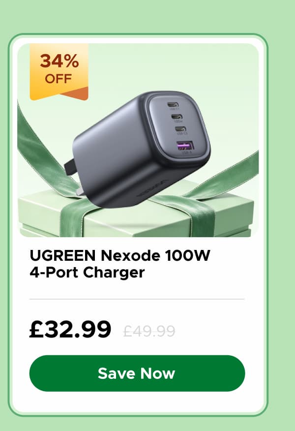 UGREEN Nexode 100W 4-Port Charger