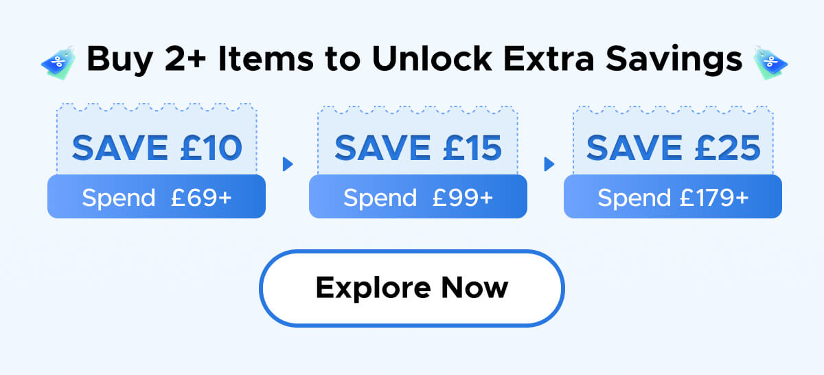 Buy 2+ Items to Unlock Extra Savings  