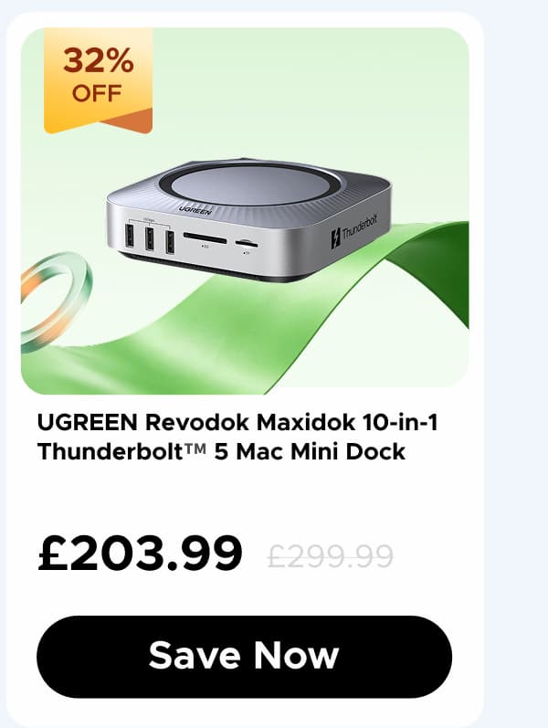  UGREEN Revodok Maxidok 10-in-1 Thunderbolt™ 5 Mac mini Dock