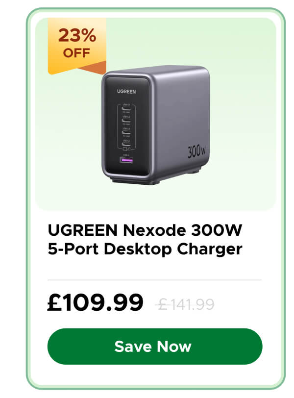  UGREEN Nexode 300W 5-Port Desktop Charger