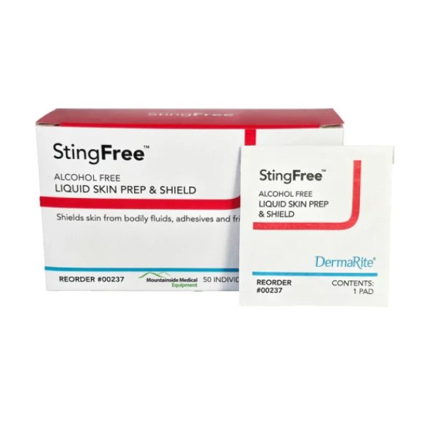 Stingfree skin prep wipes, 50