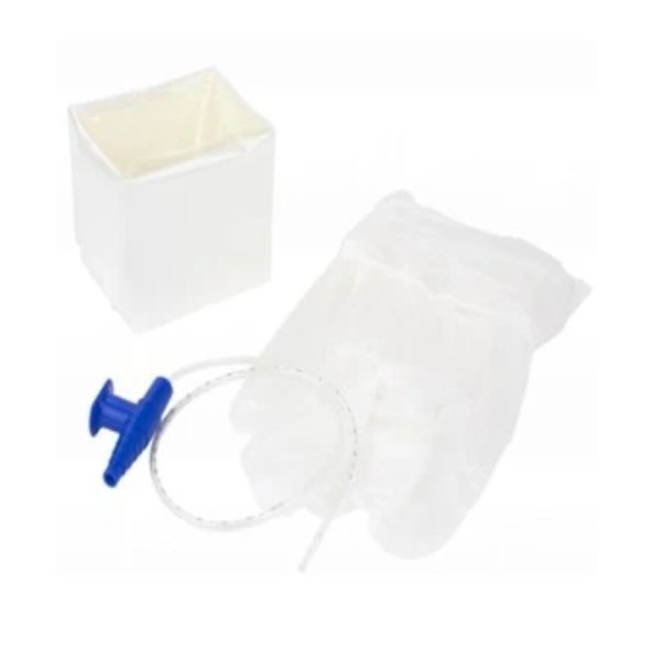 Suction catheter with sleeve and pop-up cup, 14 Fr
