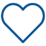 Outlined heart