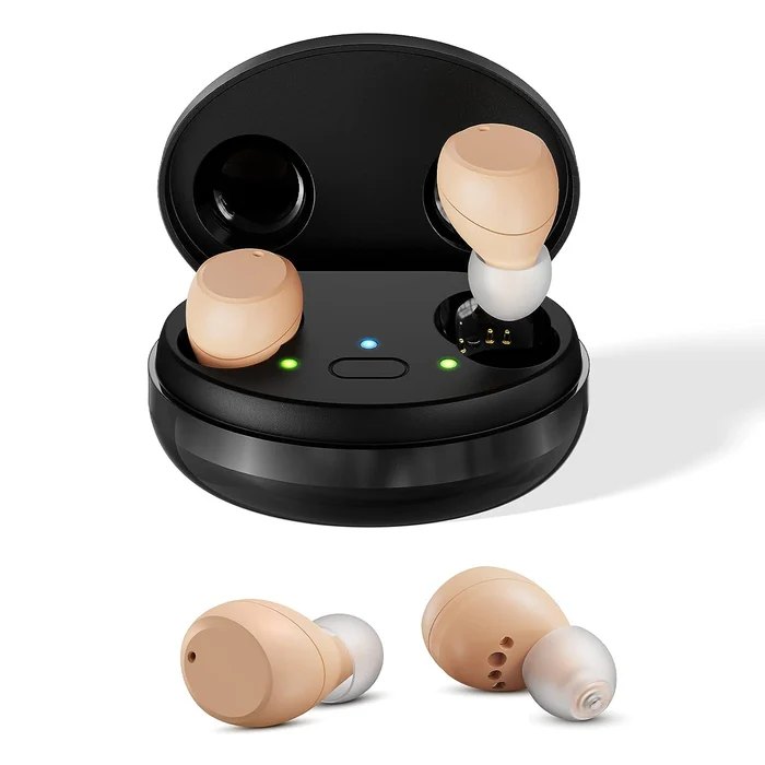 iBstone K23 Rechargeable ITC hearing aids, product photo from iBstone