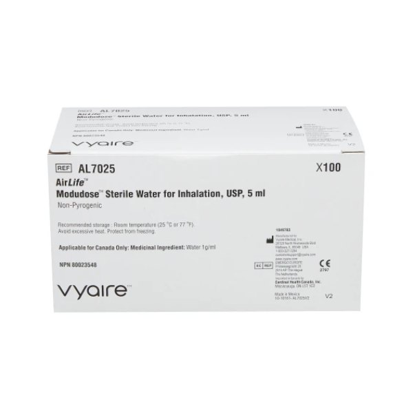 Airlife unit dose sterile water, 5 ml