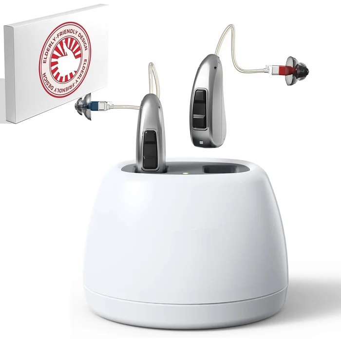 MiniRIC Rechargeable hearing aids, product photo from iBstone