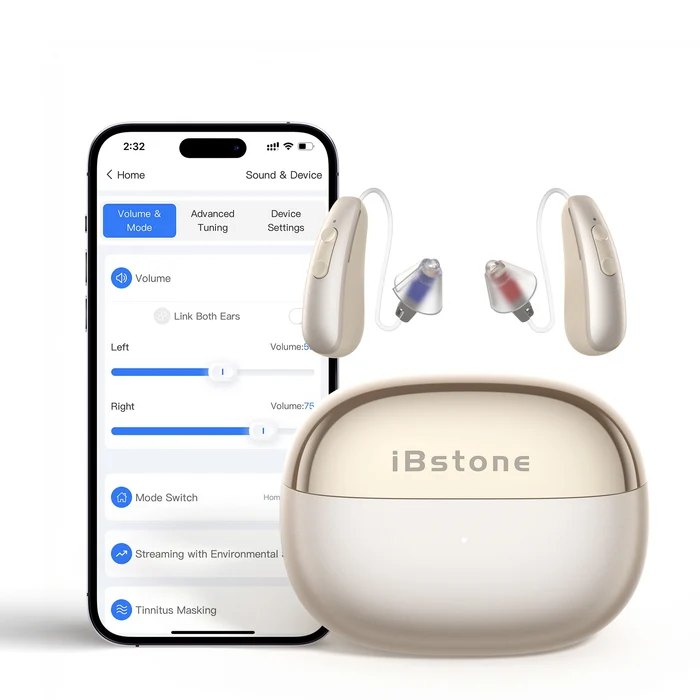 iBstone AuraLink hearing aids, product photo from iBstone
