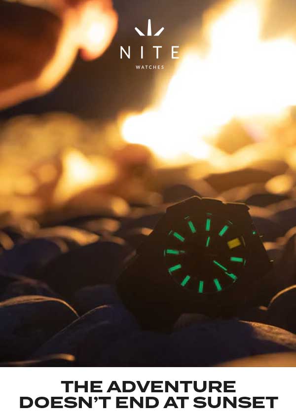 Watch in front of fire
