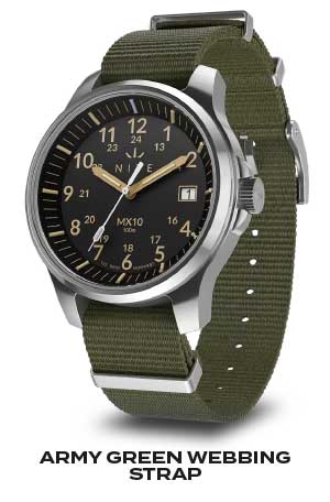 MX10 Explorer Green Webbing