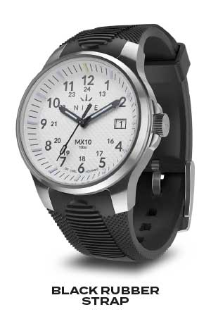 MX10 Polar Rubber Strap