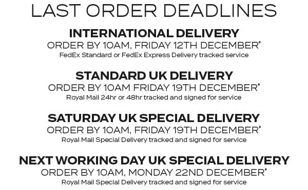 Order Deadlines