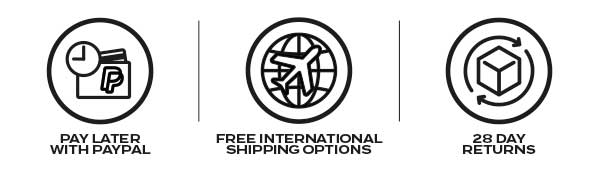 Pay Later shipping Options Returns Icons