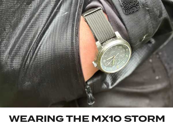 MX10 Storm watch on wrist