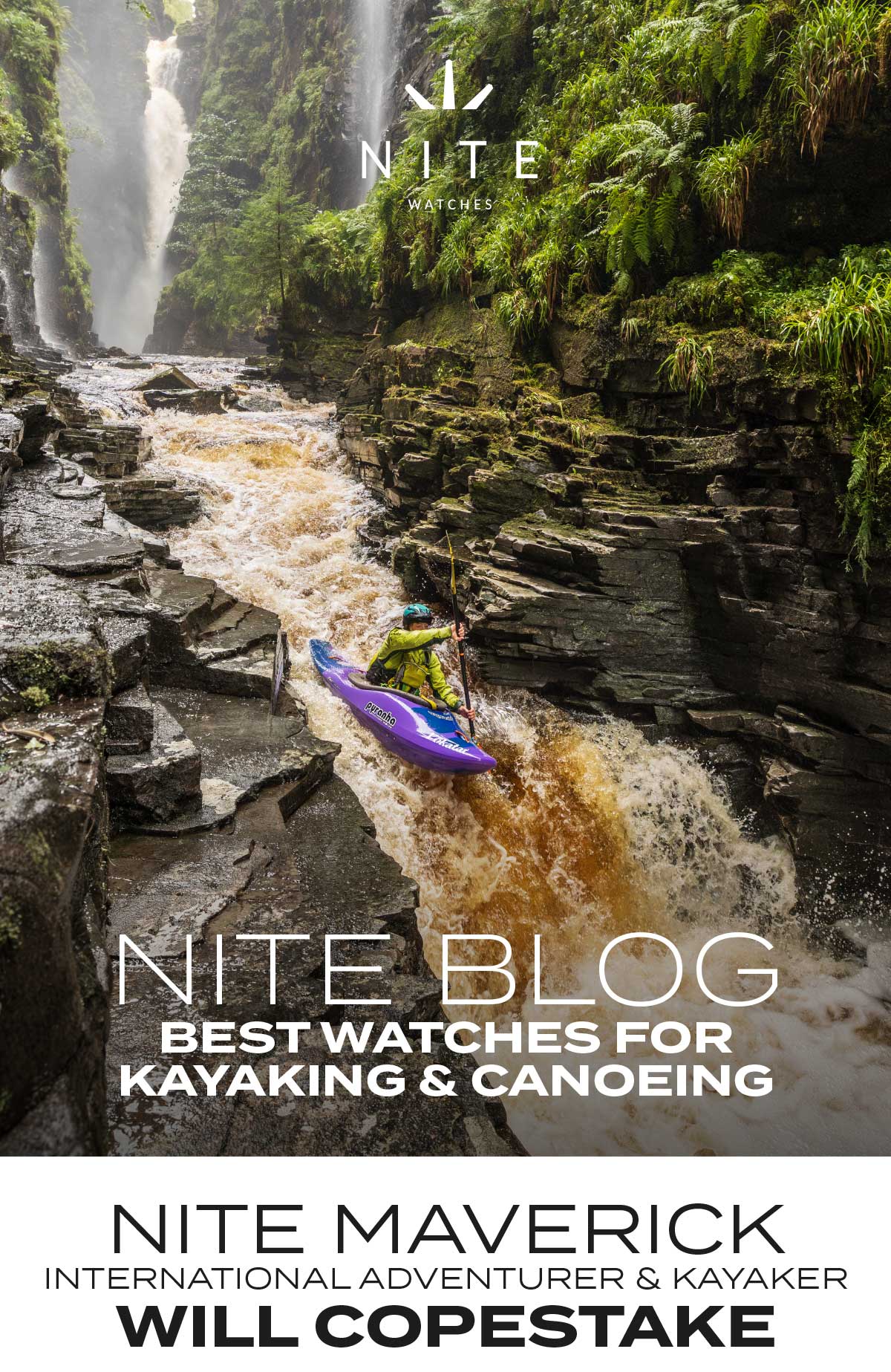 Kayaker on white water