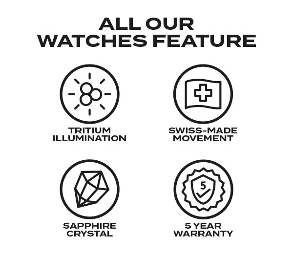 All our watches feature