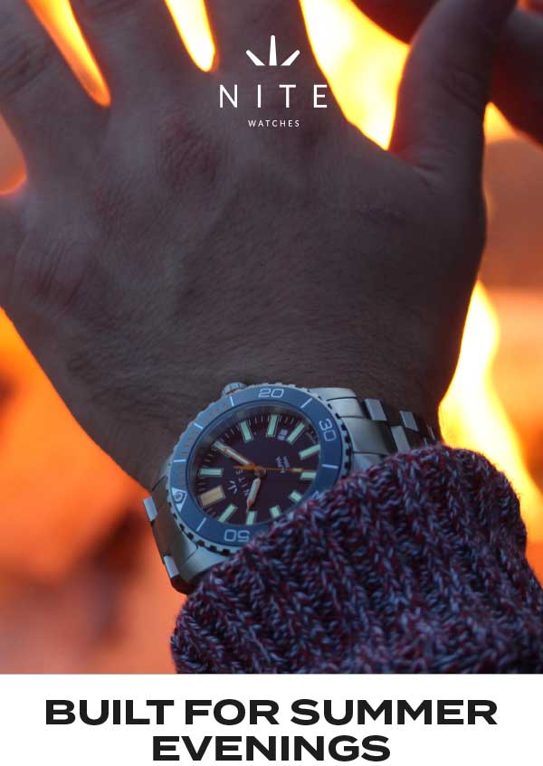 Watch in front of fire