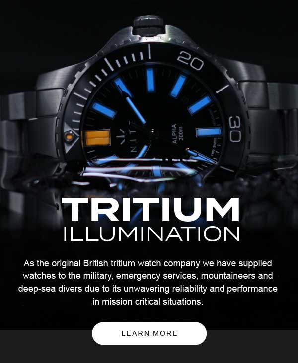 Watch with Tritium Illumination