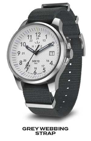 MX10 Polar Grey webbing