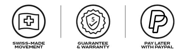 Swiss Made, Guarantee, PayPal