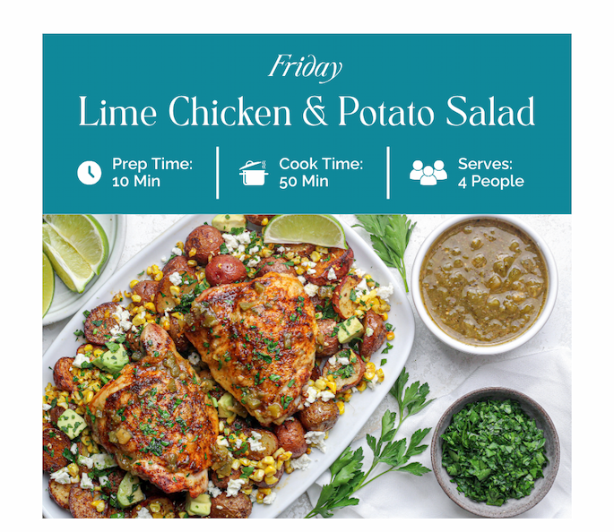 Lime Chicken & Potato Salad
