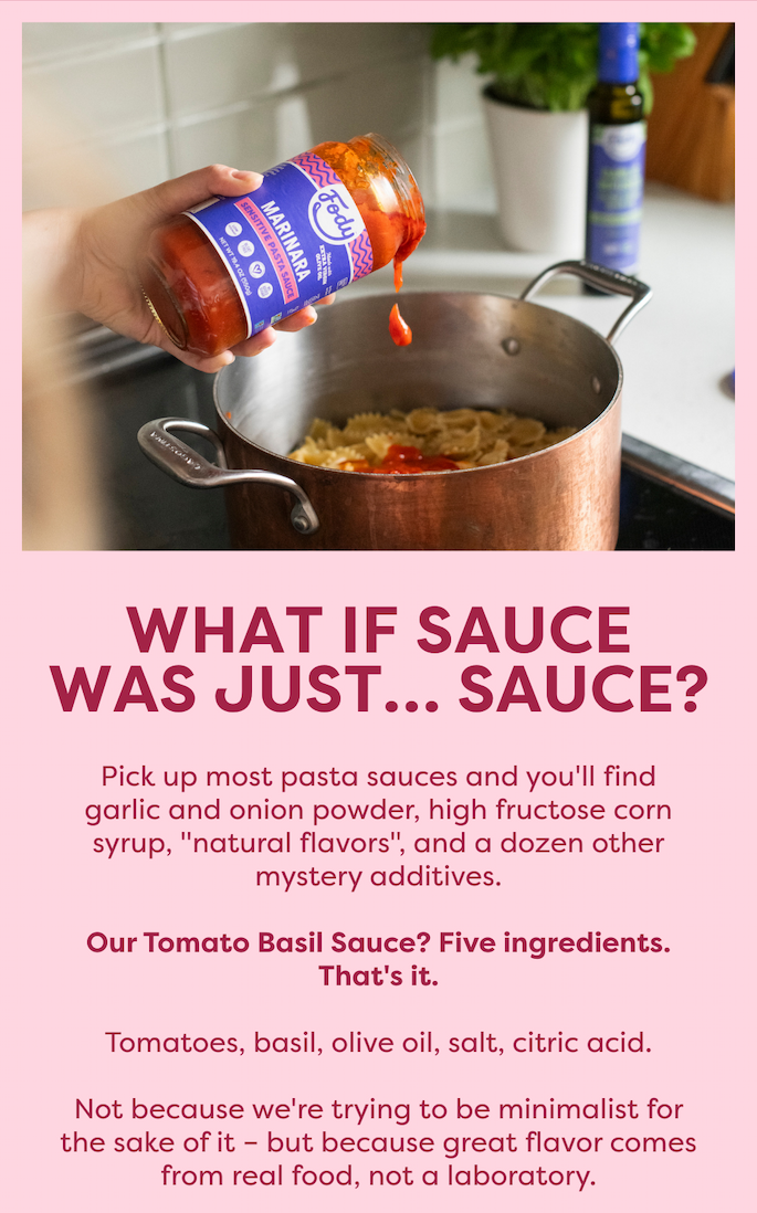 What if Sauce Was Just... Sauce?