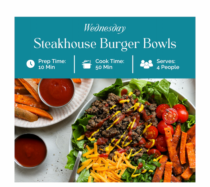 Steakhouse Burger Bowls