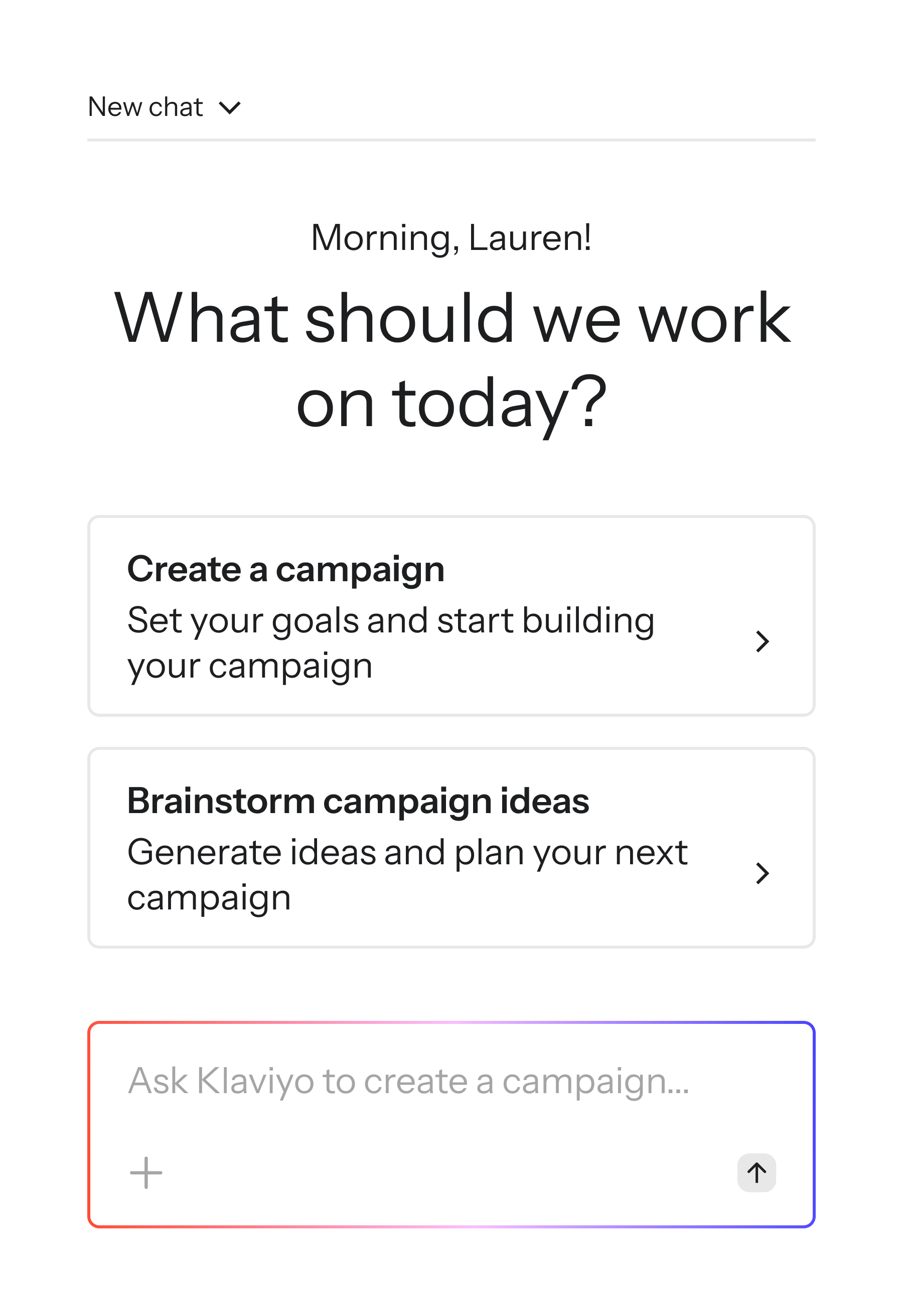 Klaviyo Composer interface