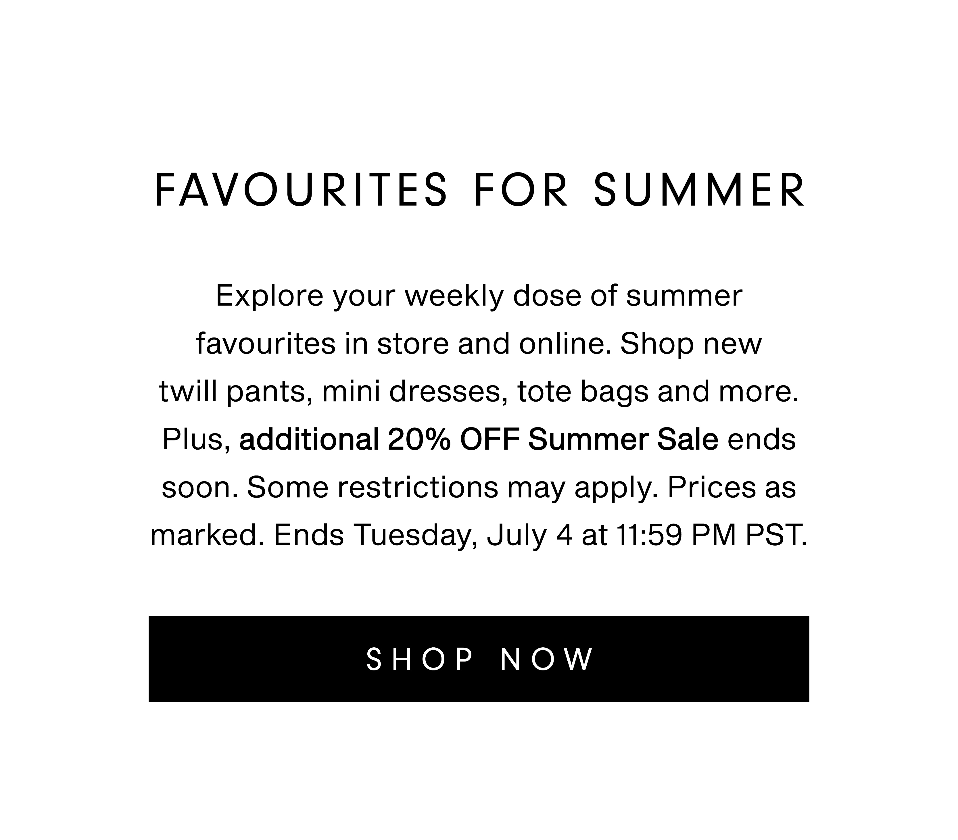 FAVOURITES FOR SUMMER Oak And Fort