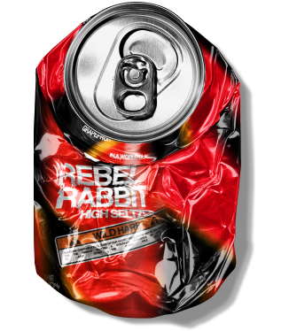 crushed rebel rabbit can