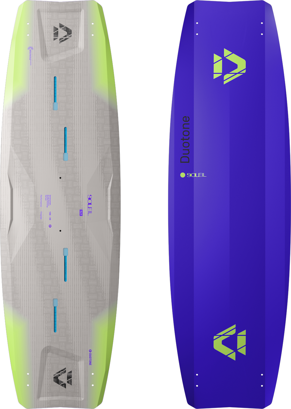 2027 Duotone Soleil SLS grey and lime twintip