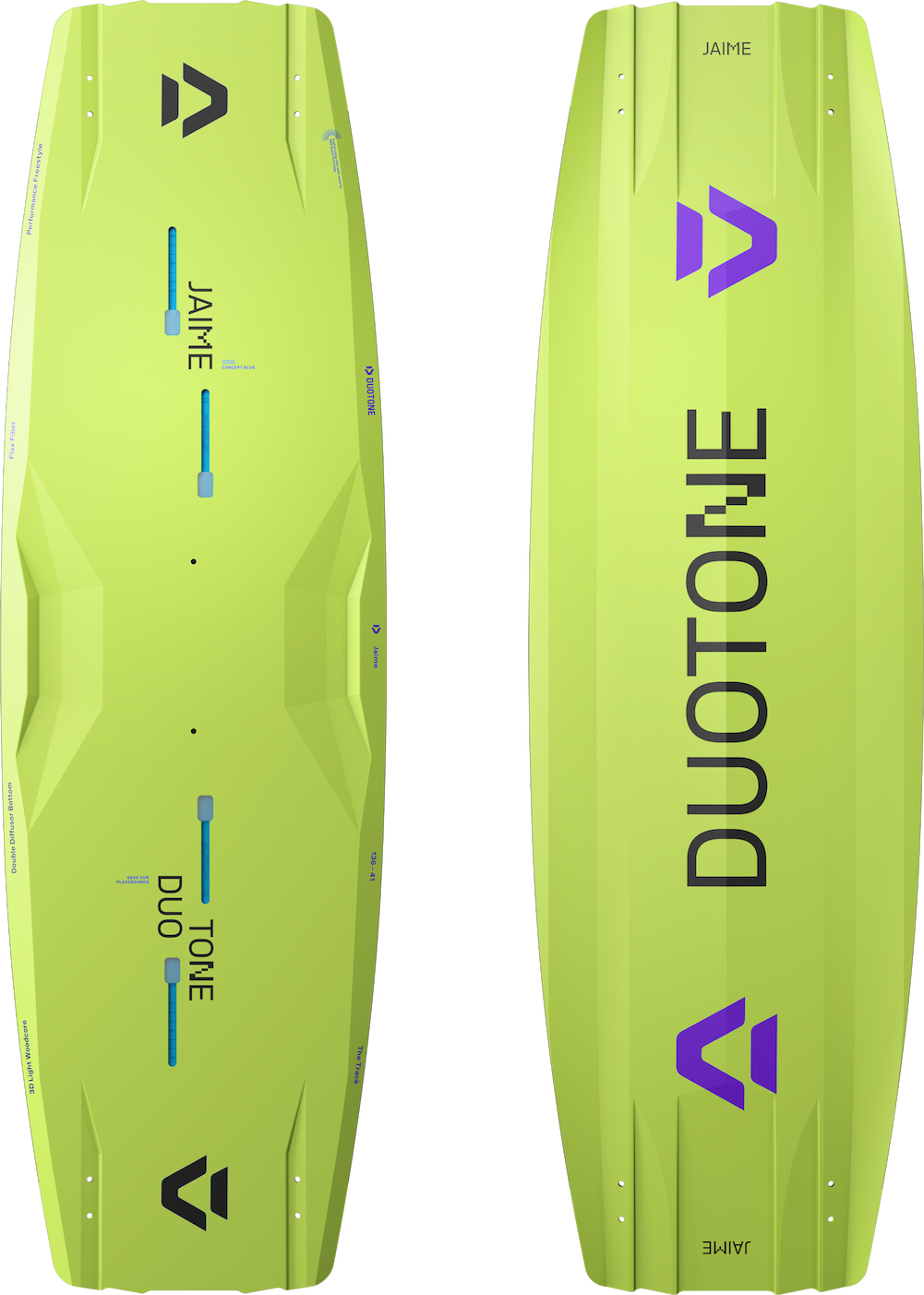 2027 Duotone Jaime Concept Blue lime twintip