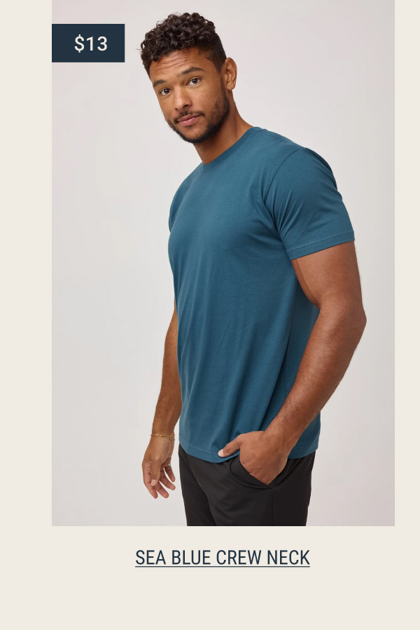 Sea blue crew neck
