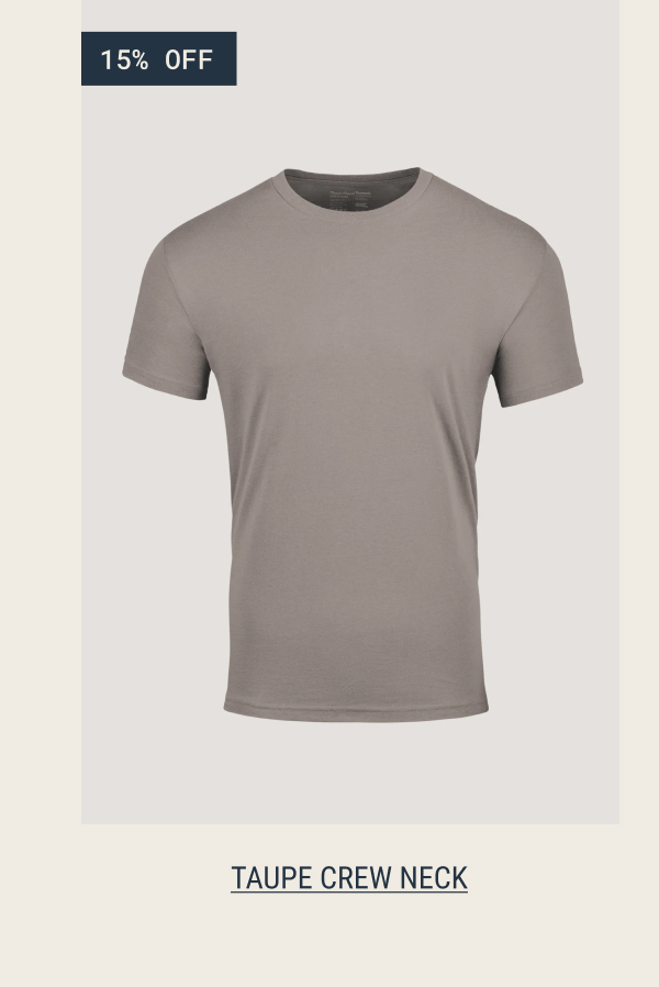 Taupe crew neck