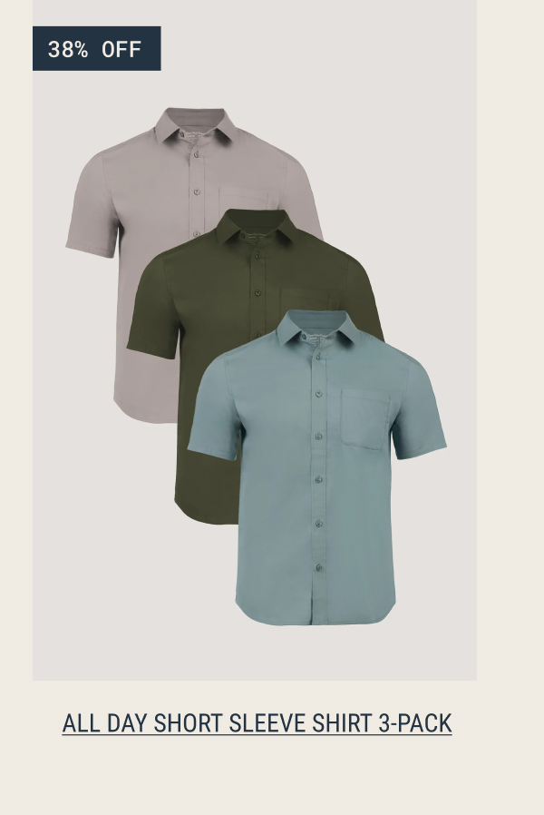 All day short sleeve shirt 3-pack