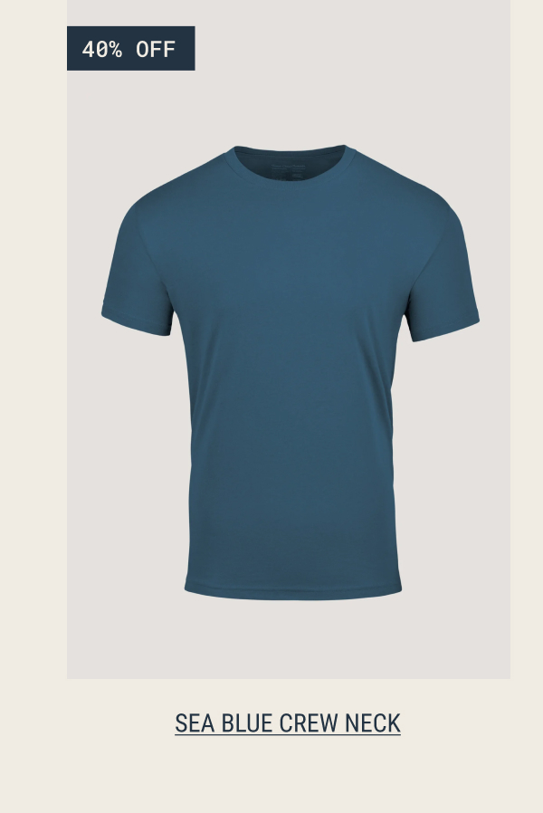 Sea blue crew neck
