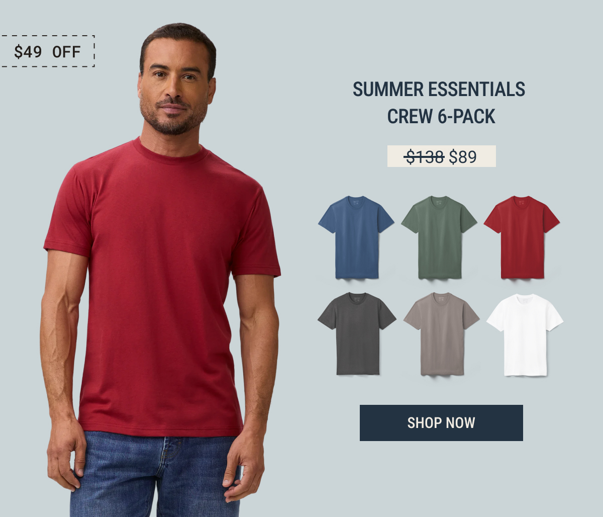 Summer essentials crew 6-pack
