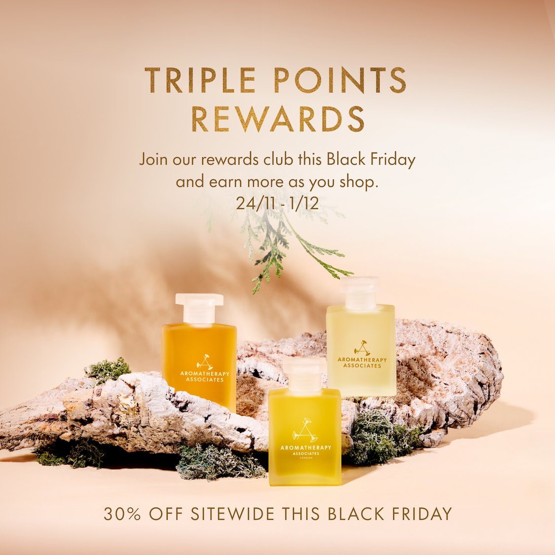 Triple Rewards Points I Black Friday I Aromatherapy Associates I 2025