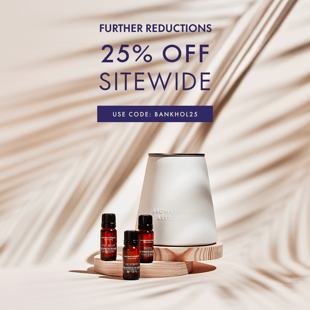 Bank Holiday Further Reductions I Aromatherapy Associates I 2025