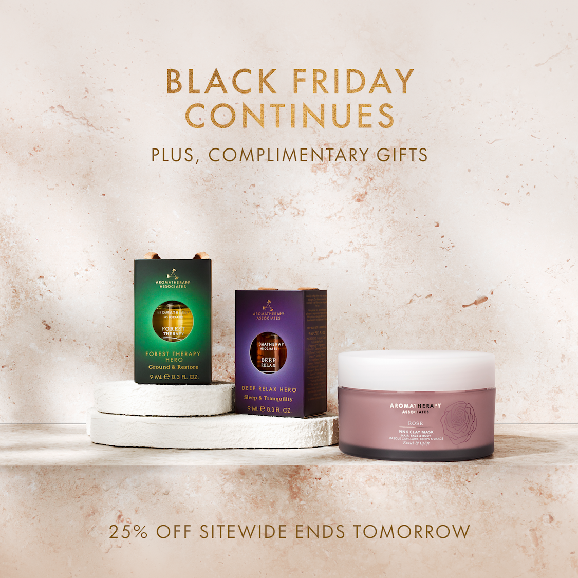 Black Friday Continues Ends Tomorrow I Gift With Purchase I Aromatherapy Associates 2025